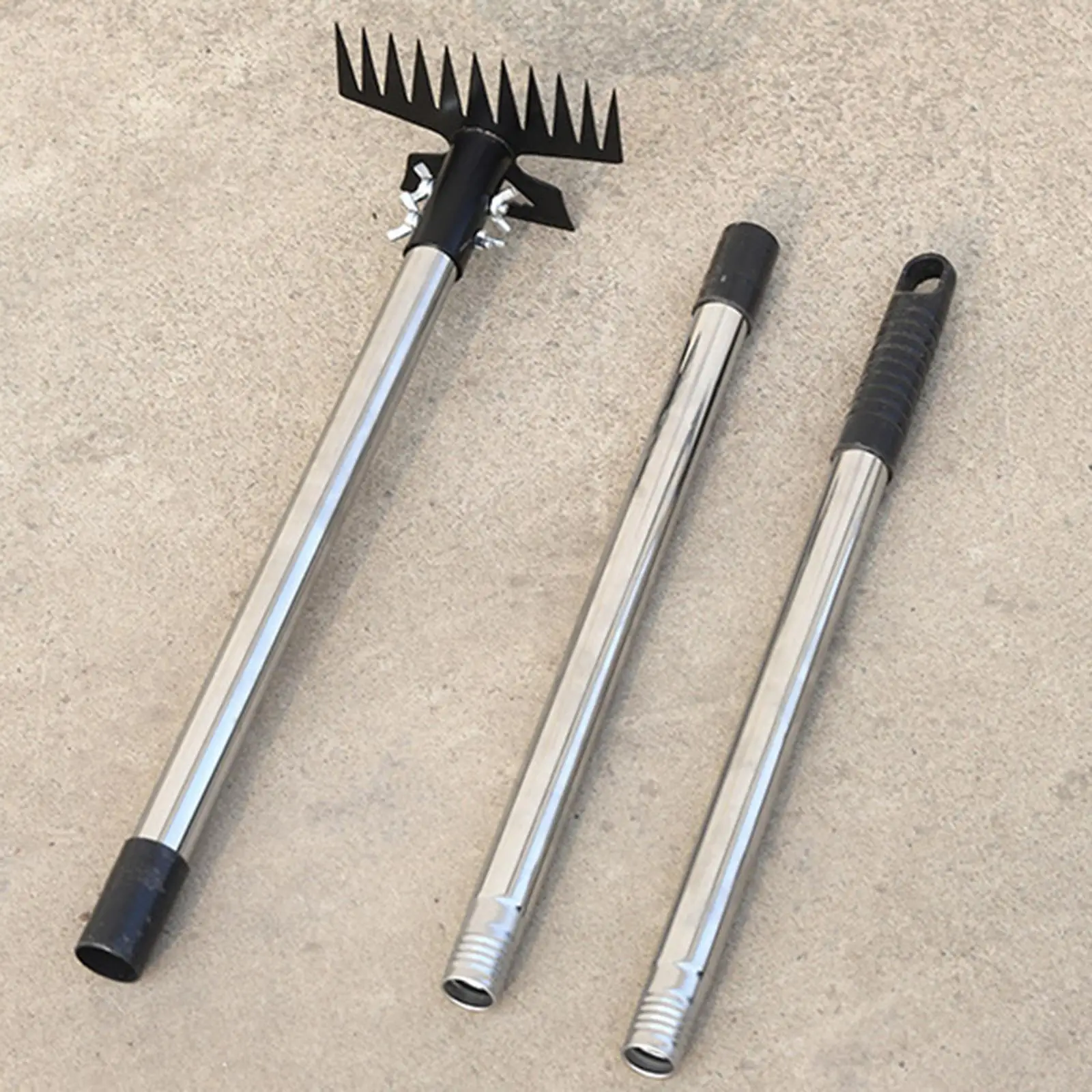Yard Garden Crack Weeder Hand Rake Scarifier Artifact Uprooting Tool for Efficient Weed Removal and Soil Loosening