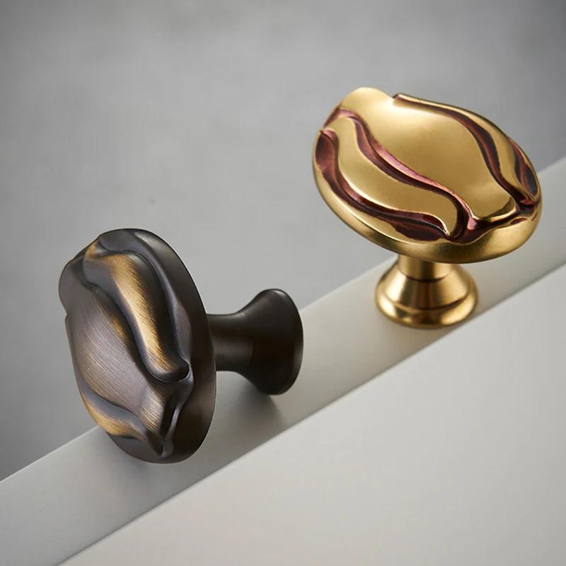 Stunning 10PCS Solid Brass Antique Furniture Pulls Handles Drawer Knobs Cupboard Wardrobe Kitchen Closet Dresser Cabinet Pulls