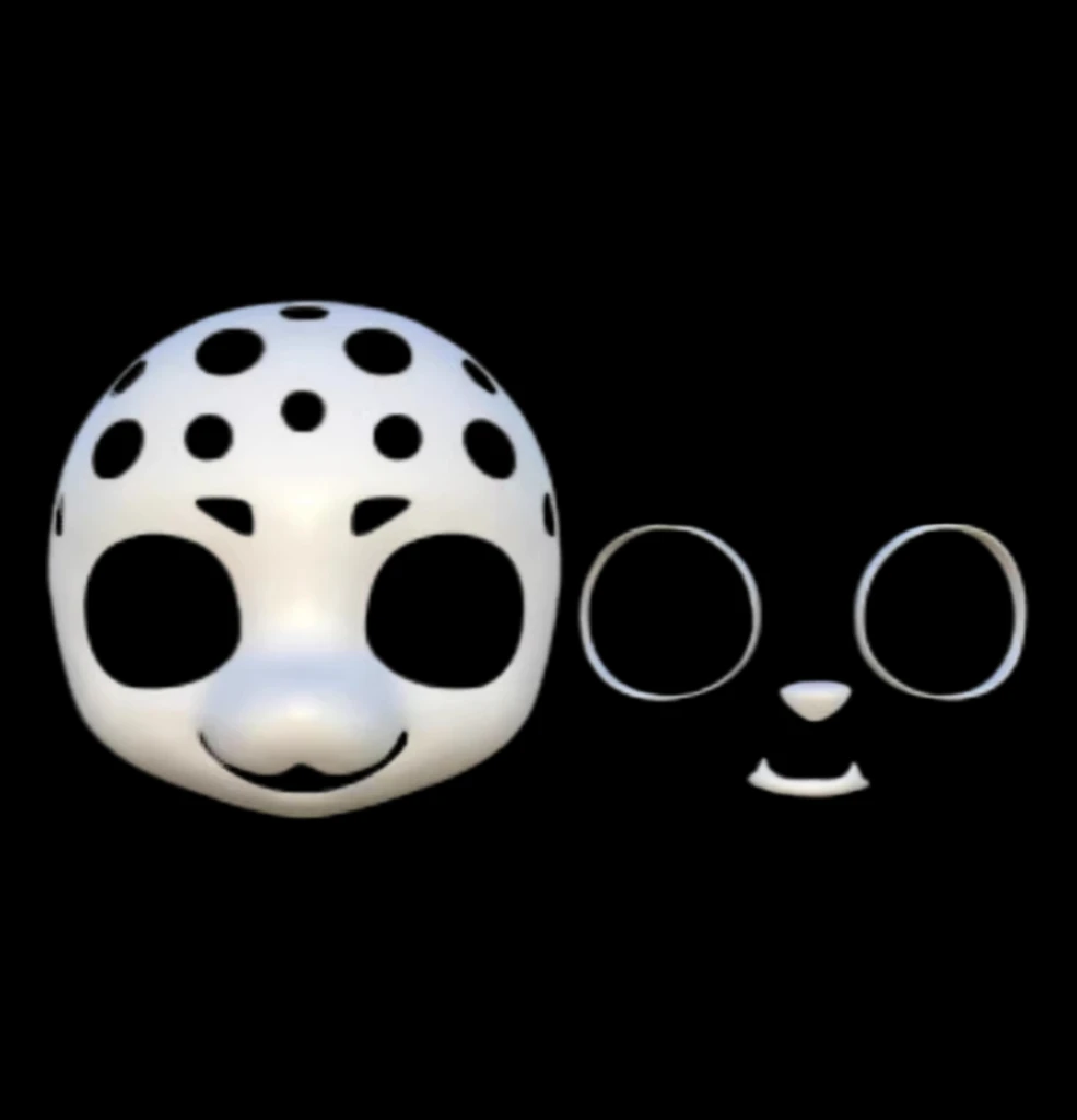Lightweight Edition Kemono Beast Skull Affordable Beast Skull Role Playing Prop Accessories