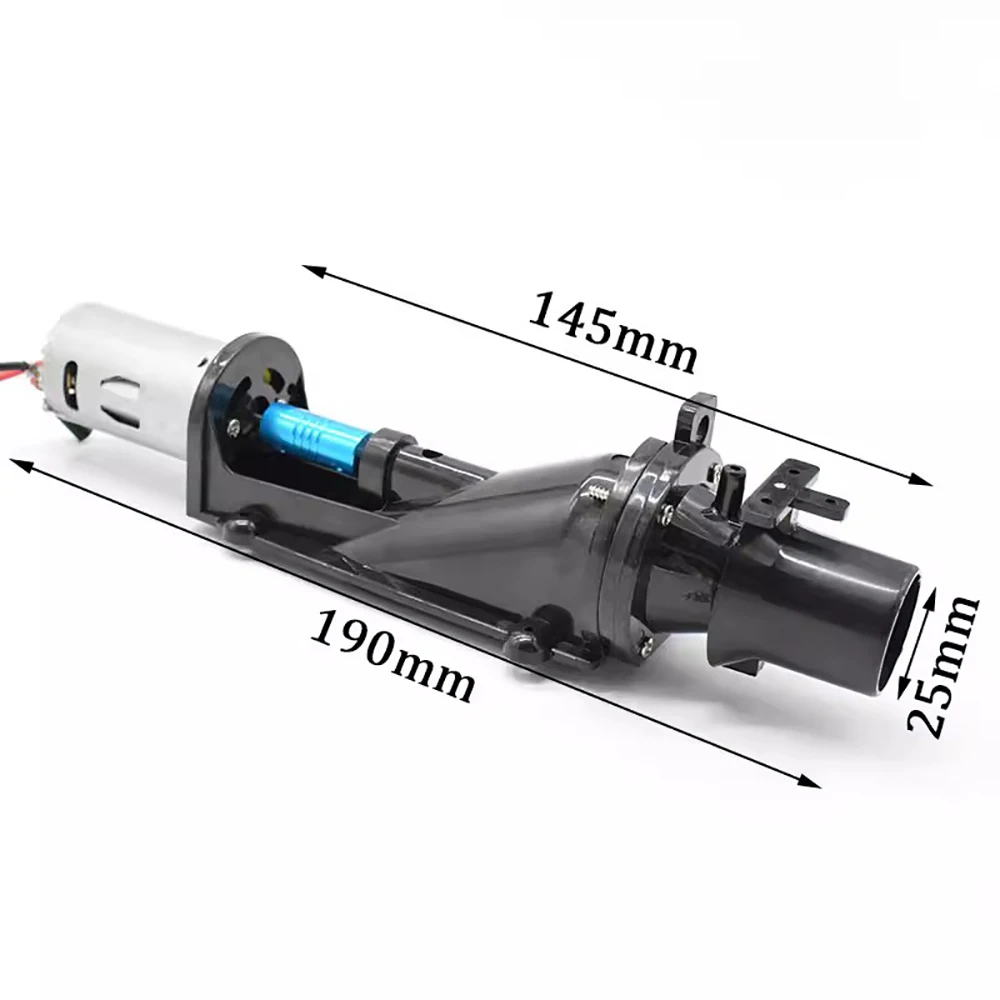 25MM RC Boat Modle Thruster Jet Pump RC Boat Water Pusher DIY Fishing Boat Electric Pump + 390 szczotkowany magnetyczny silnik o dużej prędkości