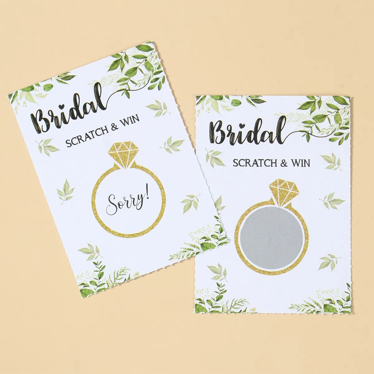 Wedding Scratching Cards Wedding Party Supplies Wedding & Win Cards Gifts Bride To Be Party Decoration Lottery Game Favors