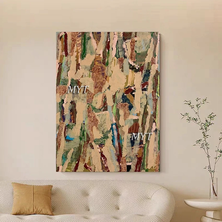 

Льняной холст, картины маслом ручной работы, абстрактное искусство, дизайнерское акриловое украшение, современная настенная картина для офиса, новое поступление