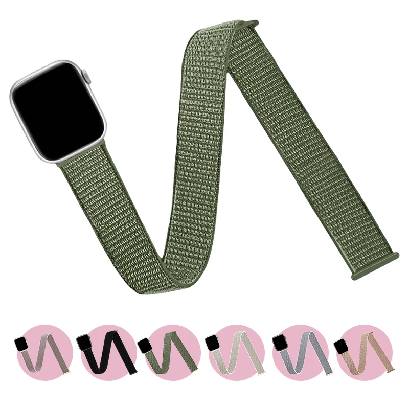 Sport Arm/Ankle Band Compatible with Apple Watch，Workout, Fitness, Running， Breathable Stretchy Nylon Armband Strap for iWatch
