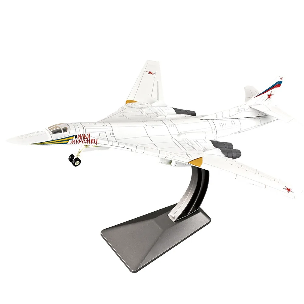 Creative 1:100 Scale Transport Aircraft Model TU-160 Detailed Design Bomber Model Y-20 Attack Aircraft Model Kit Boys Gifts