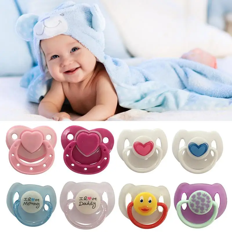 Lovely Reborns Doll Magnetic Pacifier Accessories Magnet Dummys Nipples Soother For NewReborn Baby Dolls Kids Toy Birthday Gifts