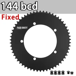 144 BCD Chainring Fixed Gear Track Fixie Bike Round Single 46T 48T 50T 52t 54 58t 60t 65t 66t Mountain MTB Chainwheel 144BCD