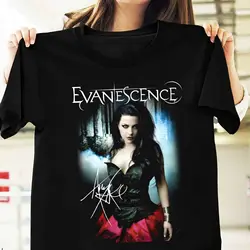 Camisa de S-235XL negra para Fans, regalo de firma de evanescencia, caliente, 4H179