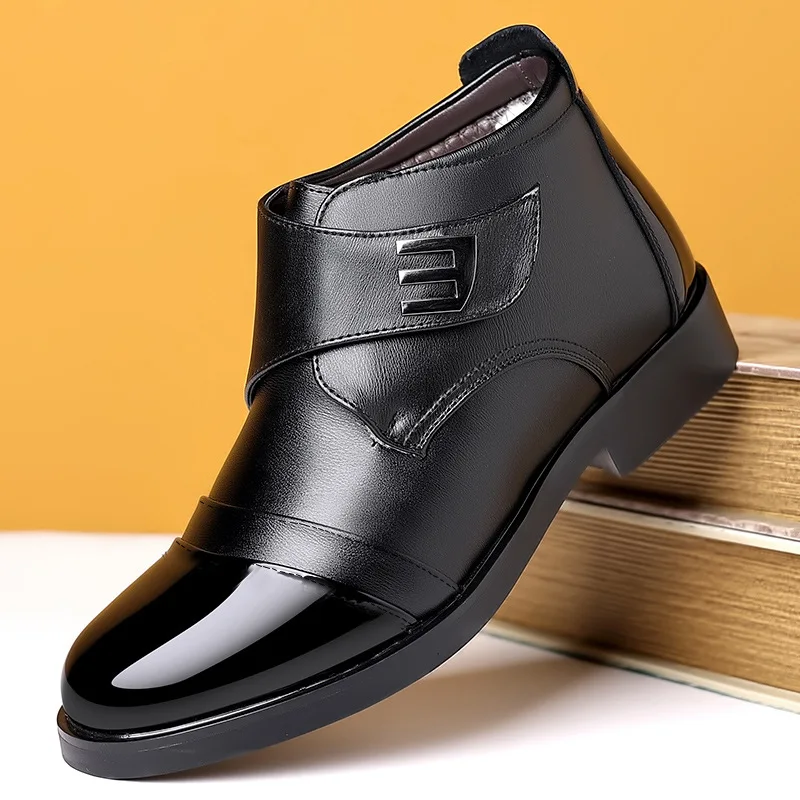 

Мужские зимние ботинки 2025: новые, теплые, вельветовые, высокие, на хлопковой подкладке, модные, деловые, повседневные, кожаные, с мягкой подошвой, удобные, для снега