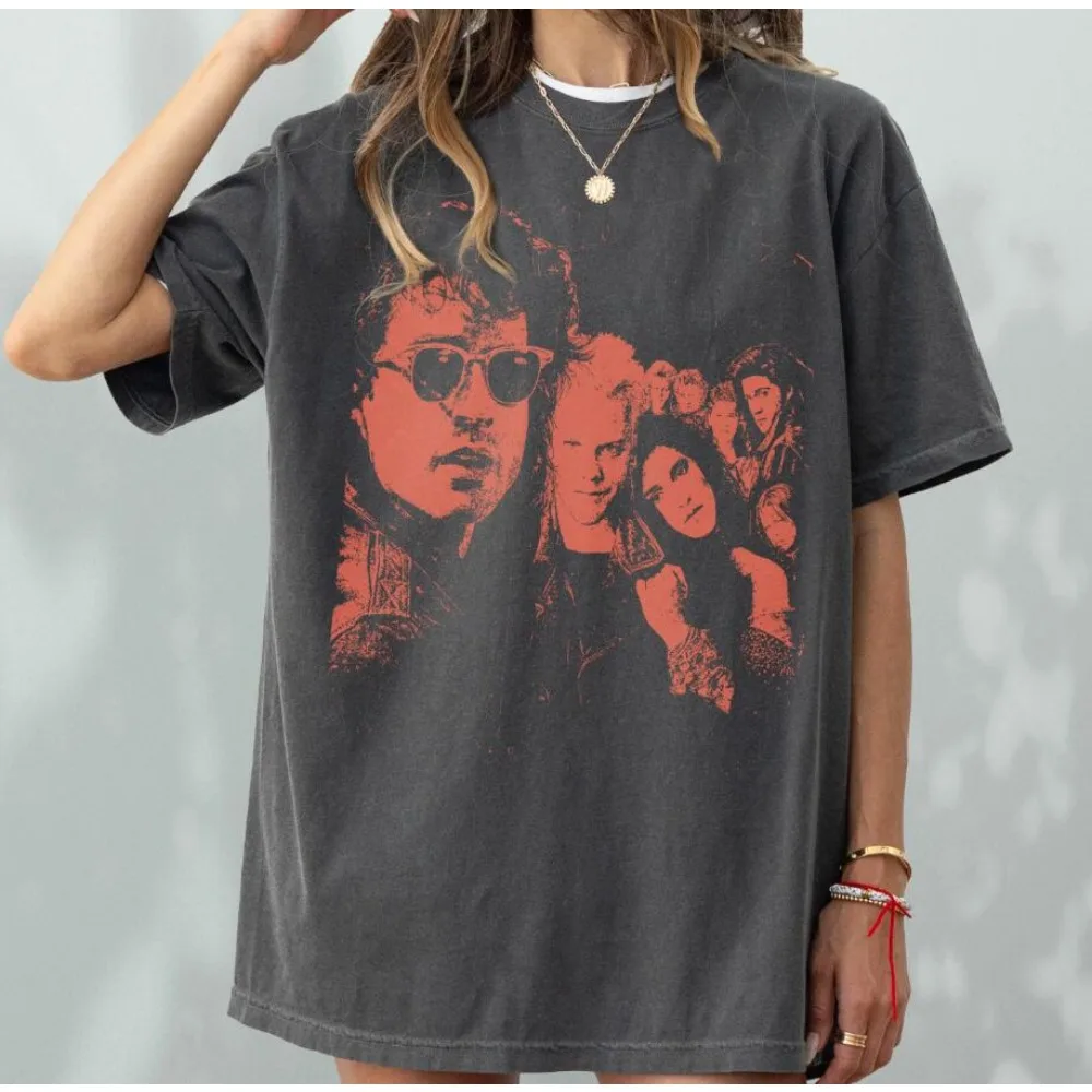 

Retro 80s vampire movie T-shirts, retro horror lost movie graphic T-shirts, Kiefer Sutherland adult men's and women's T-shirts