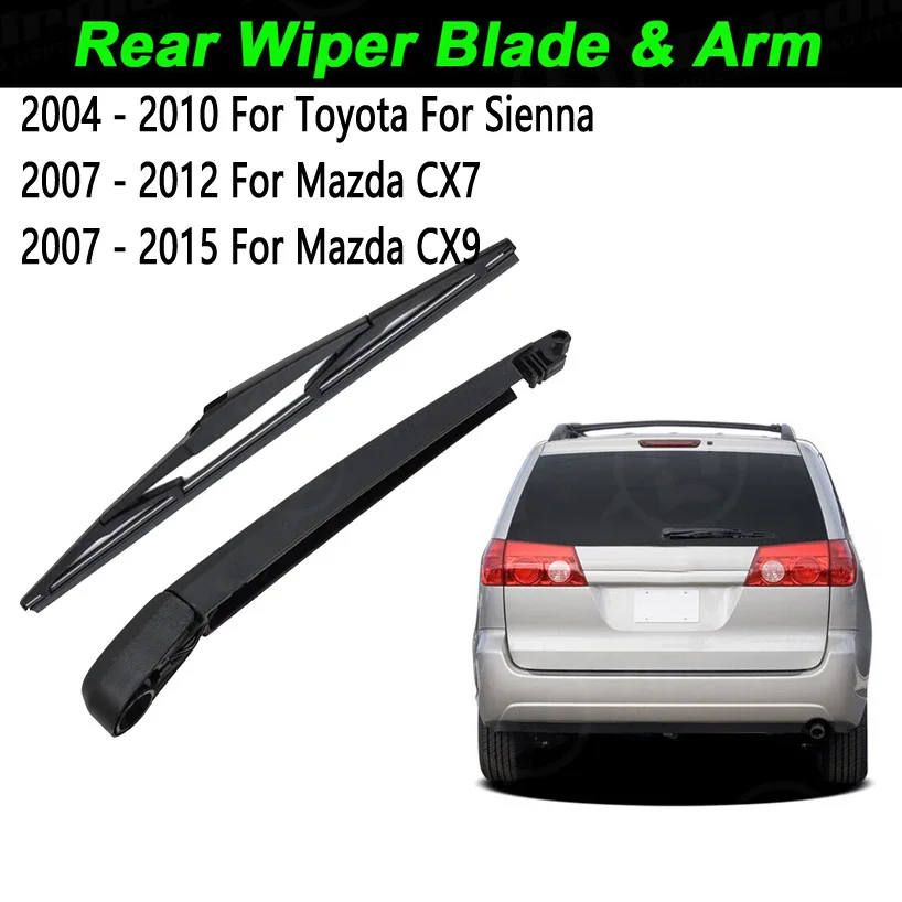 

Задний рычаг стеклоочистителя с комплектом лезвий для Toyota Sienna 2004-2010, замена OE 85241AE010 85242AE010 EG 2167421 G22E67330 TD 1367330