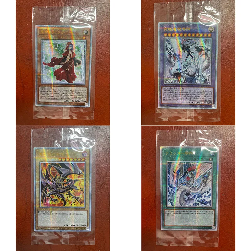 Yu-Gi-Oh! DIY Gold Fragment Flash Card Red-Eyes Black Dragon Dragon Magia Master Anime Game Collection Card Festival gifts