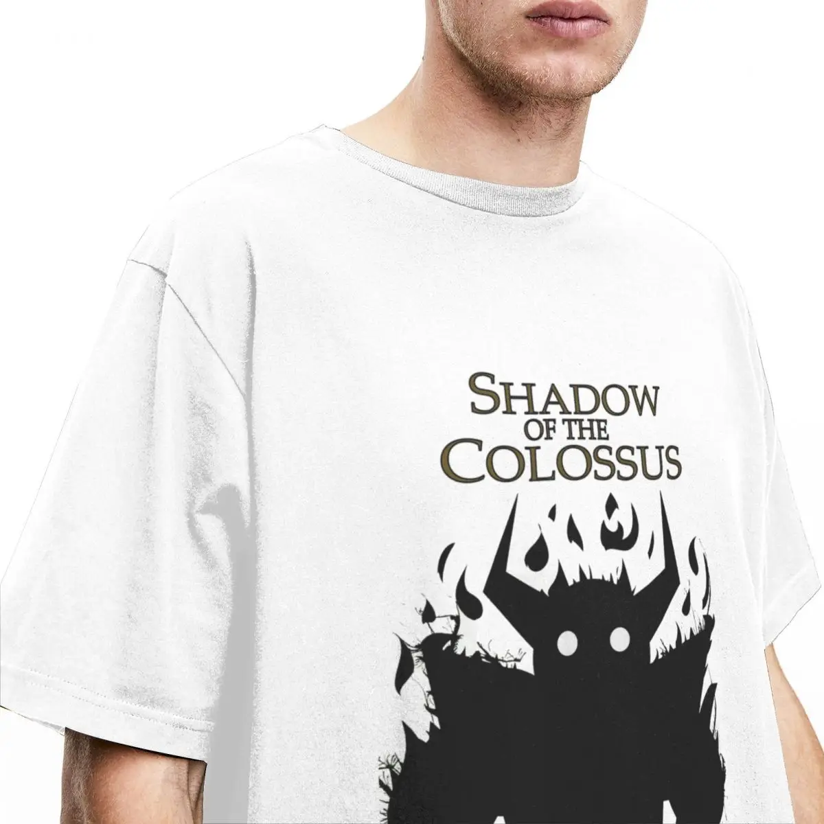 Men T Shirt Shadow Of The Colossus T Shirts Hippie Hot Game Summer Tees Y2K Casual Pattern Cotton Tops Gift Idea