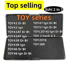 Lishi-Outil 2 en 1 pour Toyota, TOY43, TOY43AT, TOY43R, TOY47, TOY51, TOY2014, TOY2018, TOY2, TOY48, TOY40, TOY38R