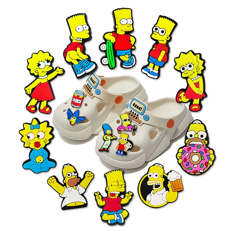 9-100 Stück Cartoon-Schuh-Charms-Set für klassische Clogs, Sandalen und Gartenschuhe, Dekorationszubehör, Schnallen, Freundschaftsgeschenke – Detail 14