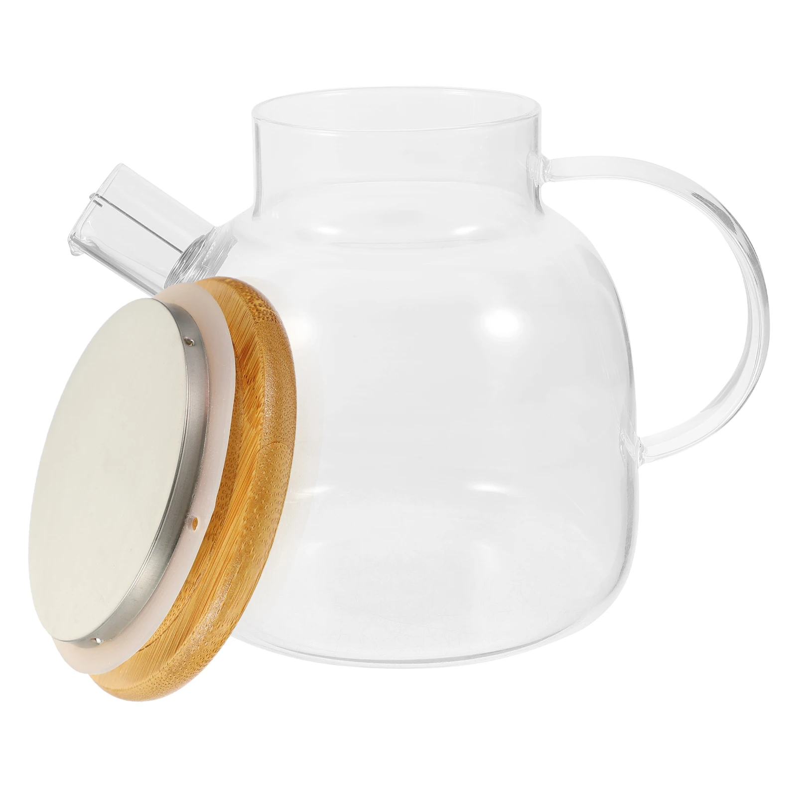 

Glass Teapot Clear Transparent Kettle Small Water Jug Premium Materials Safe Practical Long Use Pour Smooth Classic