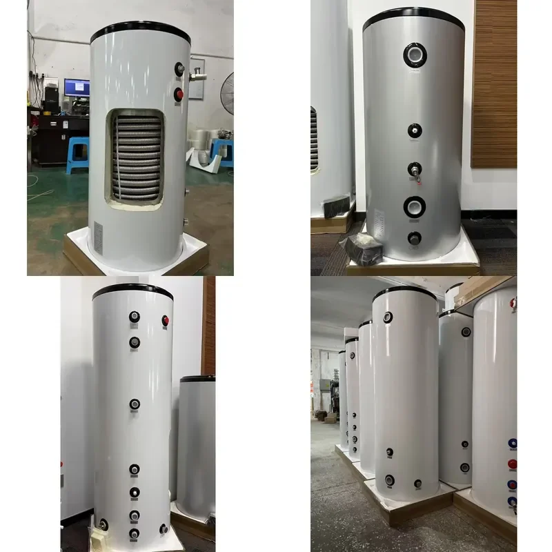 Electric Water Heater Tank 100L 200L 300L 500L Hot Water Storage Tank Heat Pump Buffer Tank With Heat Exchange Coil