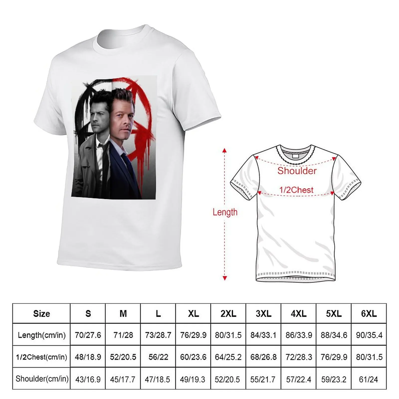 castiel misha collins T-Shirt man t shirt designer cotton t shirt pack t shirts for man pack cotton T-shirt
