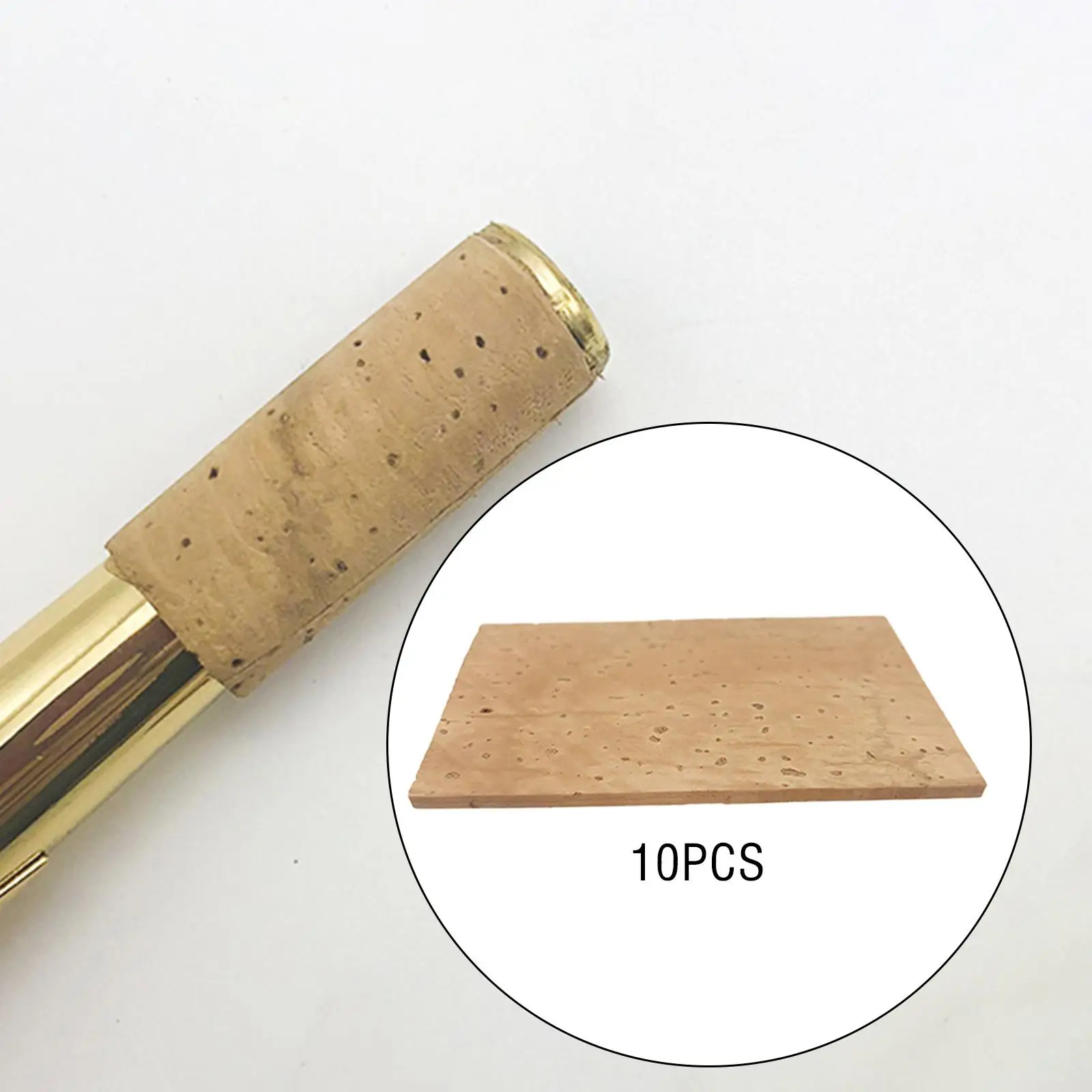 10Pcs Saxophone Cork Woodwind Universal Replacement Musical Instrument Neck Joint Corks 2mm Thickness for Alto/soprano/tenor