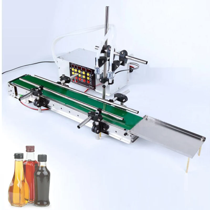 Automatic Electrical Conveyor Belt Single Double Liquid Filler Can Sense High Precision Heat Resistance Filling Machine