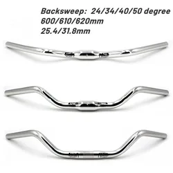 Bike Swallow Handle Bar Mountain Bicycle Handlebar 25.4/31.8mm MTB Bicycle M Trekking Bar 600/610/620mm Road Bike Handlebar