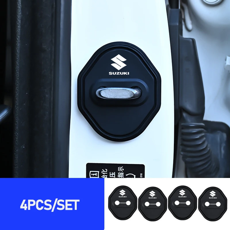 Pegatina de silicona para puerta de coche, cubiertas anticolisión, almohadilla suave para SUZUKI Alto Ignis Swift SX4 S Cross Jimny Samurai Grand Vitara