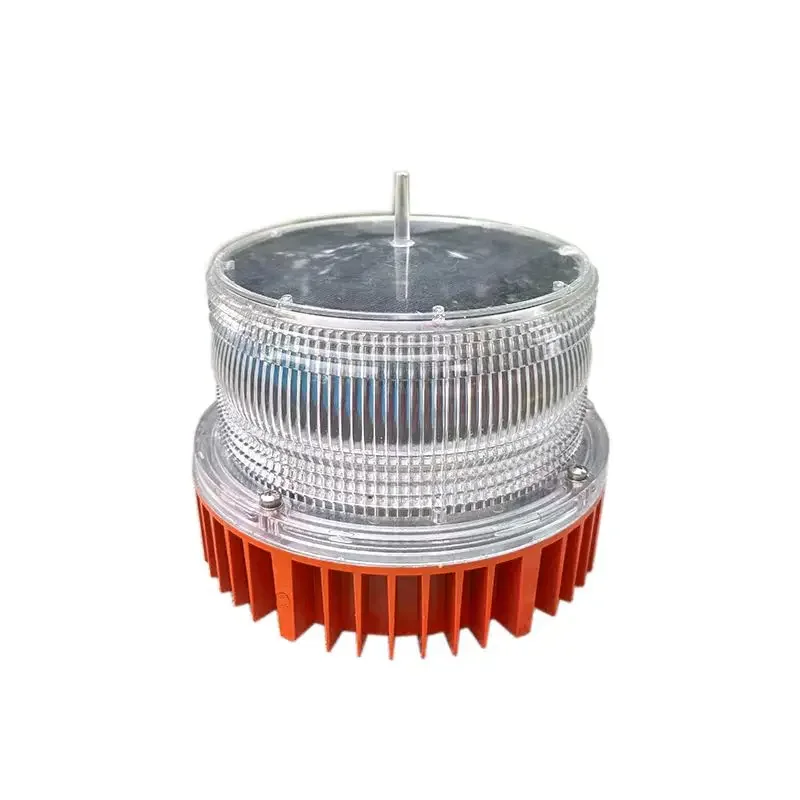 

SOL-4 Medium Intensity Solar Barrier Lamp High Light LED Power Tower Tower Pole ultra High Building Aviation Obstruction Beacon