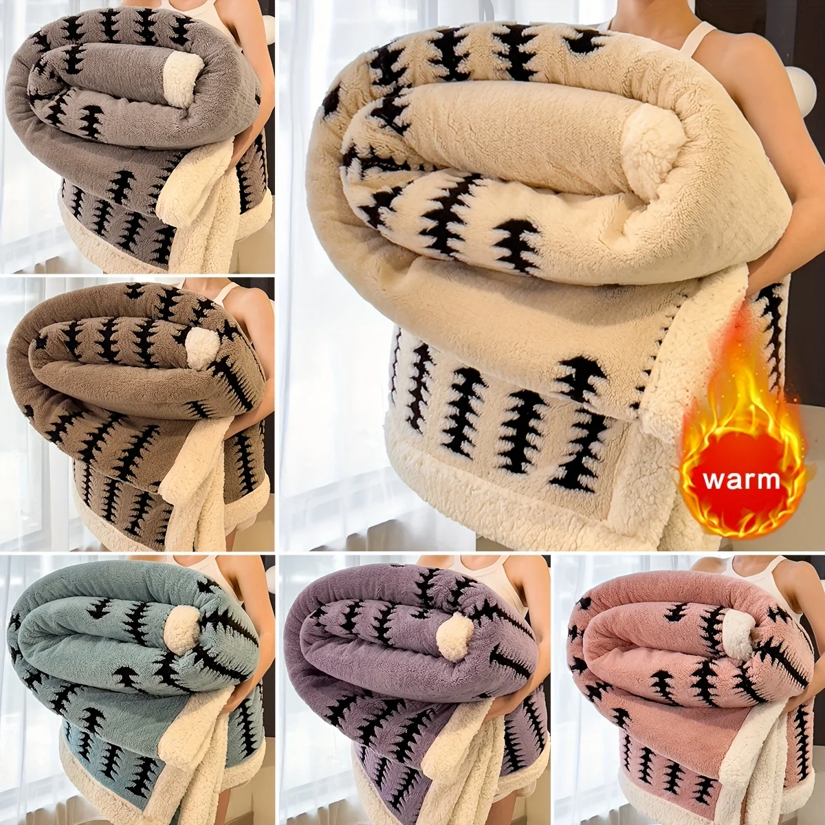 

Утолщенное плюшевое сохраняющее тепло одеяло на осень и зиму, мягкое удобное одеяло для домашнего офиса, дивана, сна, коралловое флисовое одеяло, одеяло, постельное белье