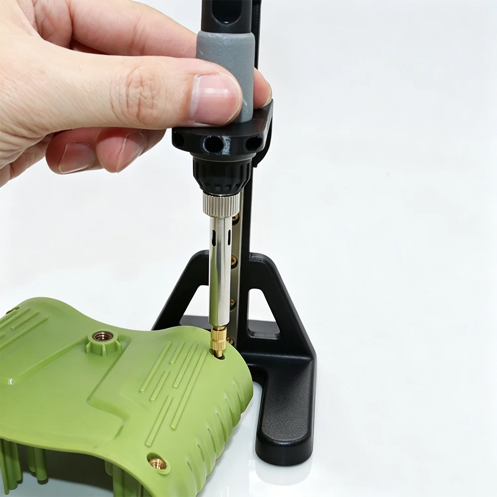 Stabiles Wärmeeinsetzwerkzeug mit 60W Digital-Lötkolben & M2-M8 Einsetzspitzen, für Gewindeeinsätze aus Kunststoff und 3D-Druck DIY – Detail 6