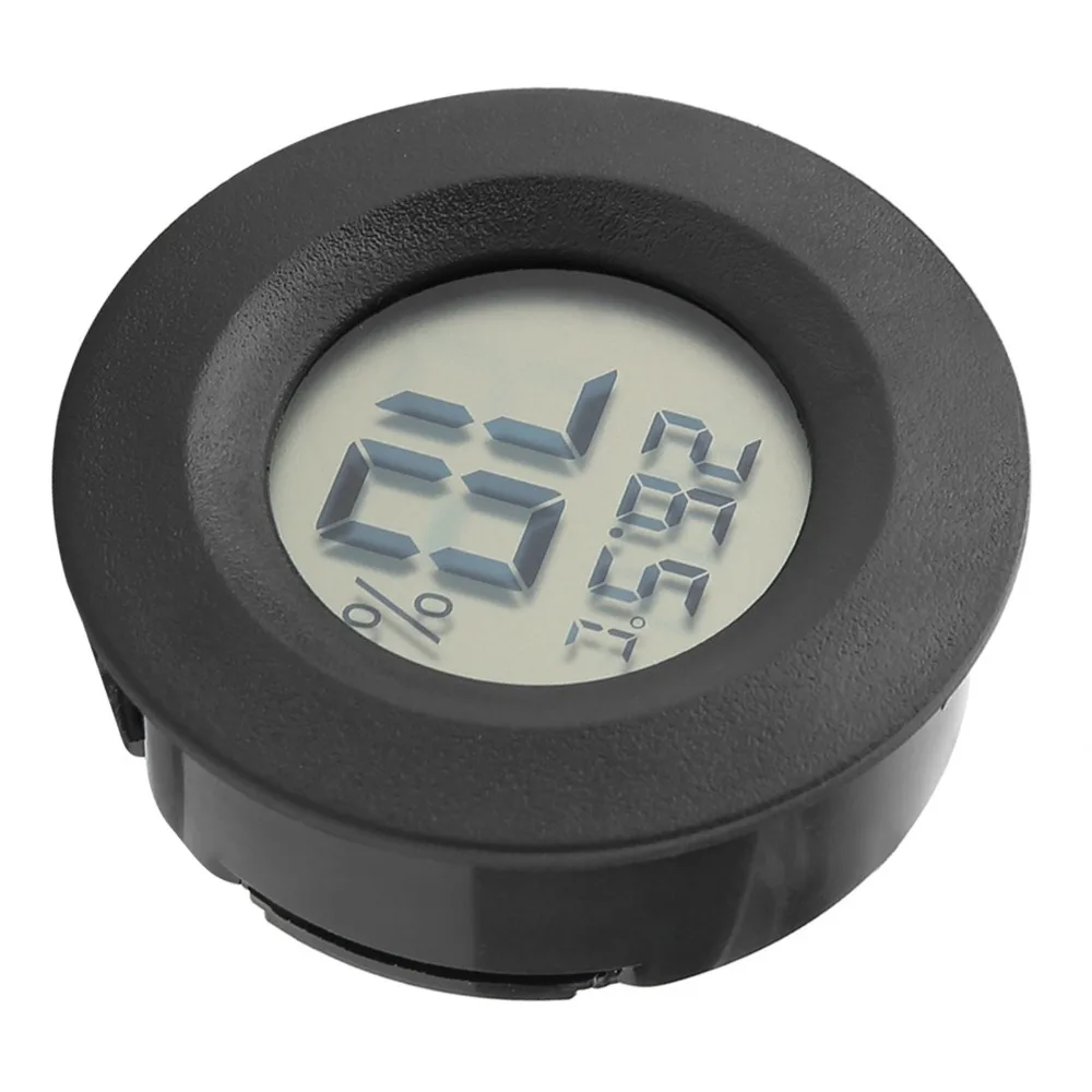 Mini Round Shape LCD Humidity Meter Circular Embedded Digital Readout Electronic Thermometer LCD Display Small Electronic
