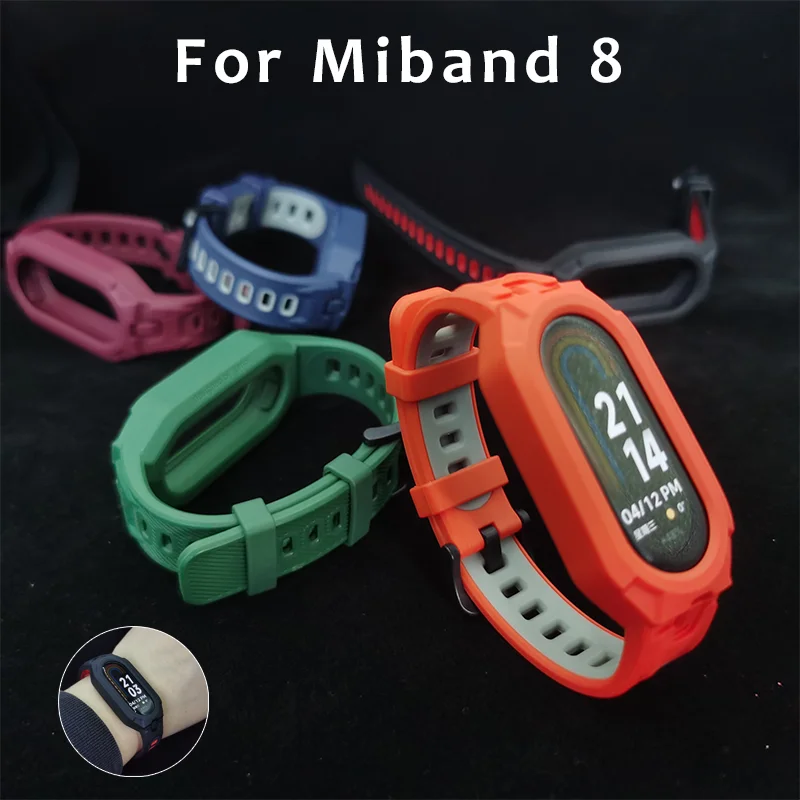 

TPU Silicone Strap For Xiaomi Miband Mi Band 8 Bracelet Wristbands Replacement Miband 8 Correa Wrist Belt