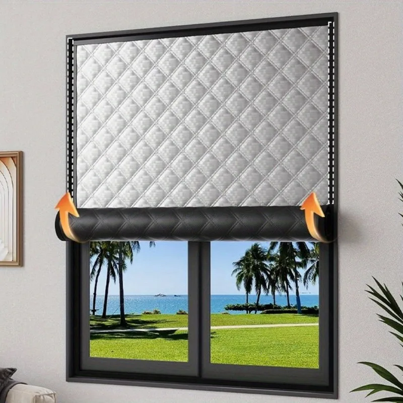 Winter Thermal Insulated Window Cover, , Windproof, Waterproof, Energy Saving, Noise Reducing Curtain for Bedroom, Living Room