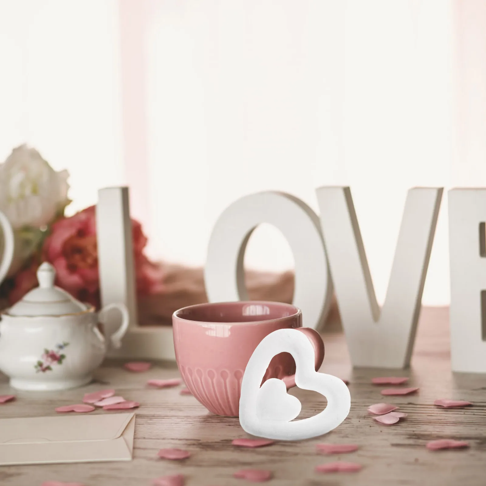 

20pcs Heart Balls 8cm White Wedding Decoration Craft Supplies Hearts for Foams Heart Wreath Form Foams Hearts DIY Projects