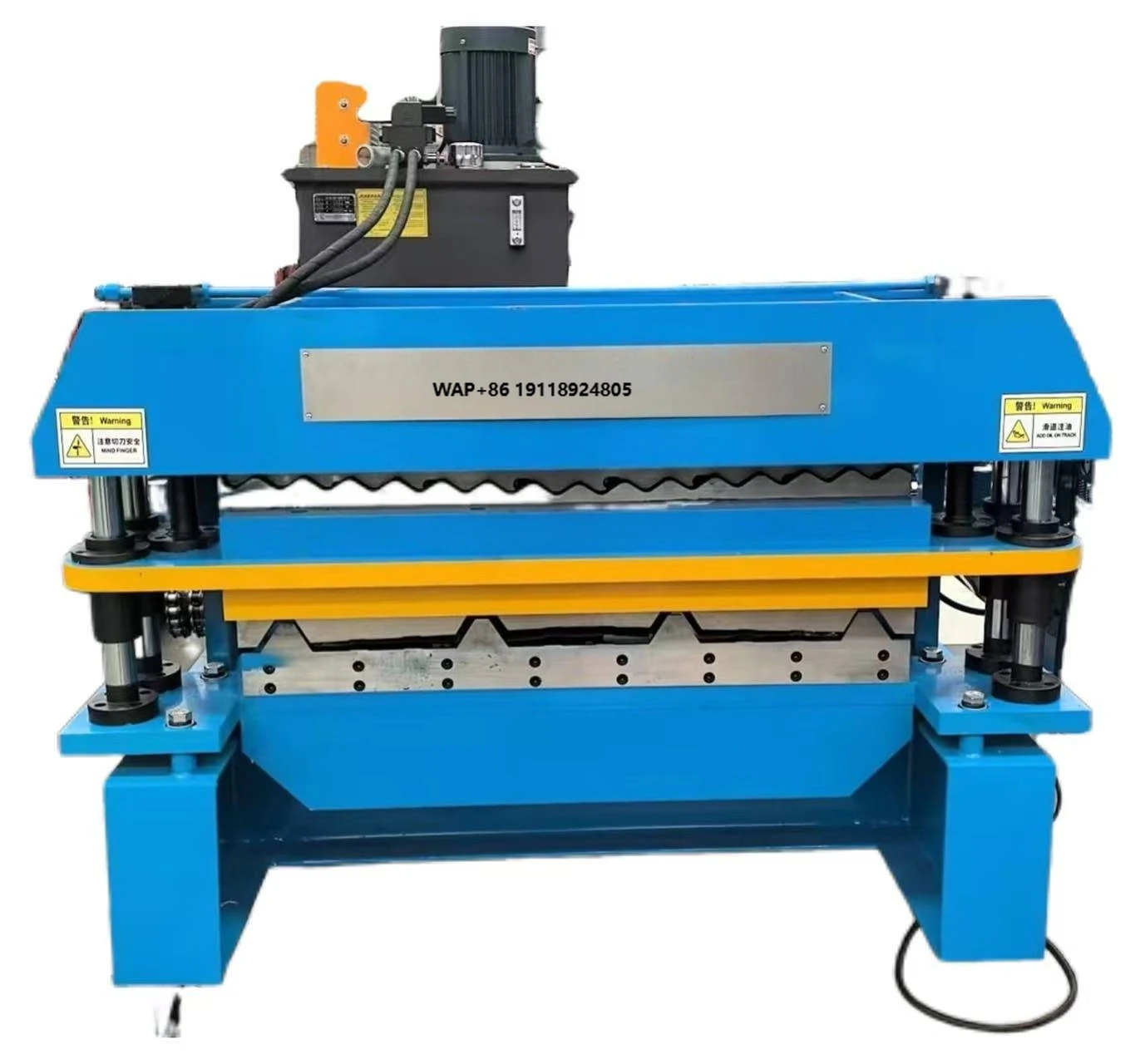 

Automatic Single Layer Colored Steel Roof Tile Press Making Machine with PLC Control High Productivity Motor & Pump