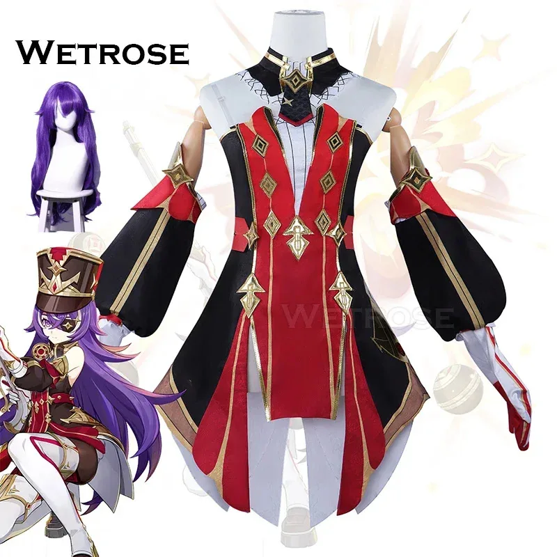 

【Wetrose】Chevreuse Cosplay Costume Genshin Impact Fontaine Shevreuse Full Set Wig Hat Shoes Halloween Xmas Christmas New Year