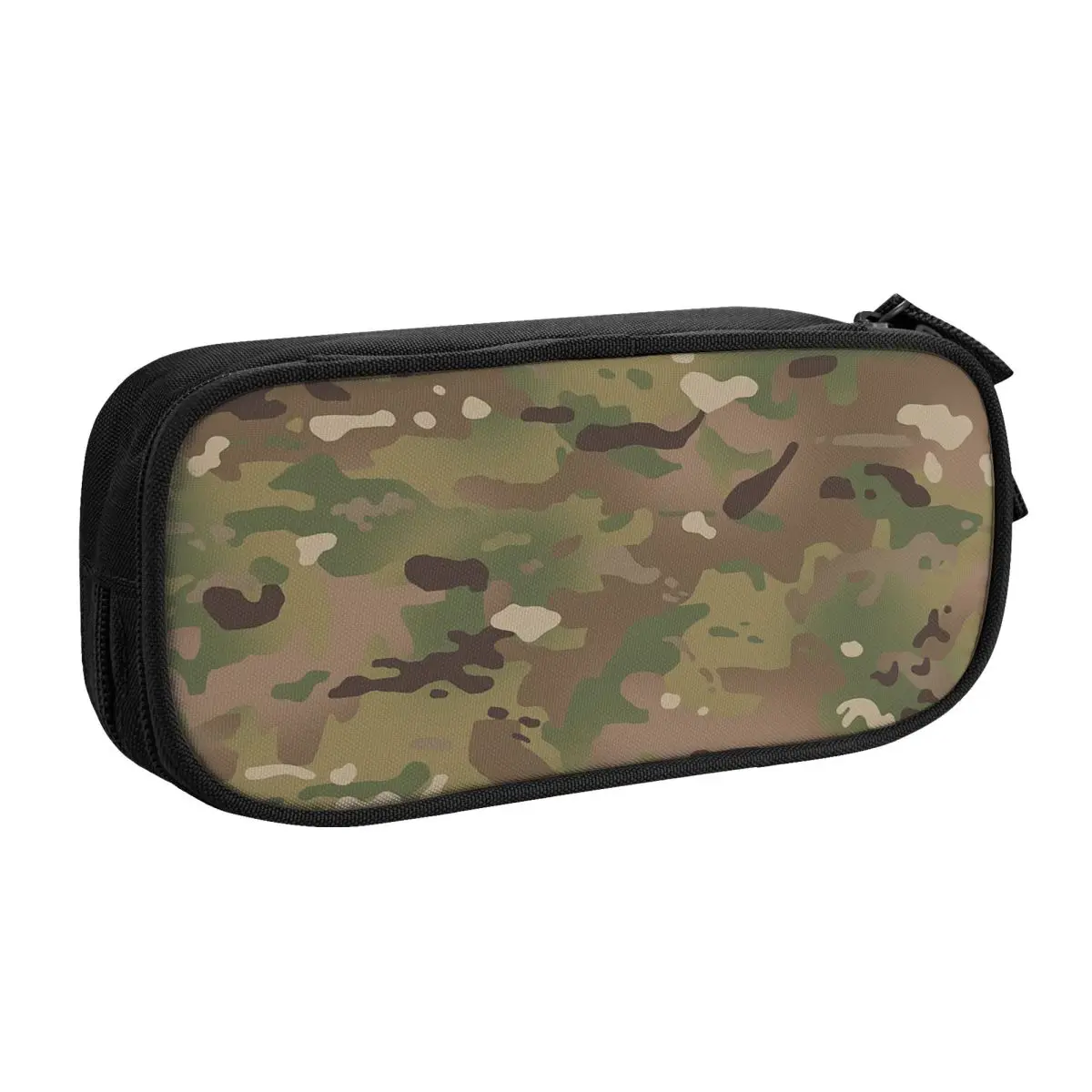 Custom Military Camo Camouflage Army Pencil Case for Boy Girl Large Storage Pen Bag Box School Supplies