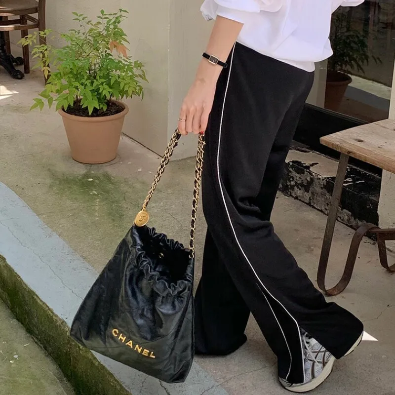 

Женские повседневные брюки East Gate: теплые, прямые, из хлопка, с разрезами, без стрейча, для ежедневной носки