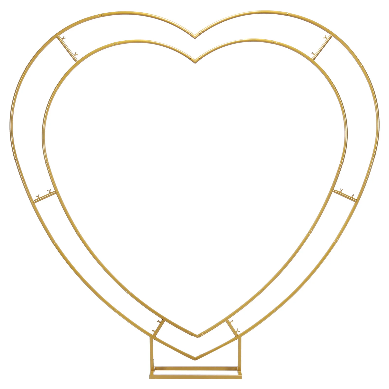

Heart-Shaped Balloon Stand 6.7FT Square-Bottomed Wedding Arch Stand Reusable for Ceremony Valentines Day Birthday Party Decor