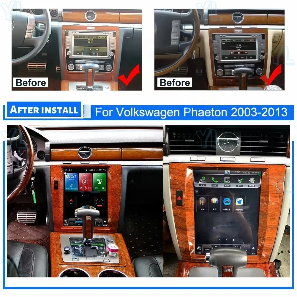 

NPL для Volkswagen Phaeton 2004-2015, автомобильное радио, Android 14,0, видеоплеер с сенсорным экраном, мультимедийный GPS-навигатор, головное устройство Carplay