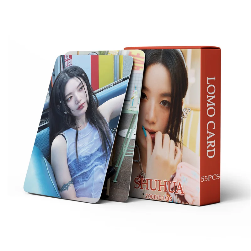 55pcs/set Gidle Album I SWAY Lomo Card YUQI Minnie SHUHUA HD High Quality Photo Card Fan Collection Gift (G) I-DLE Postcard