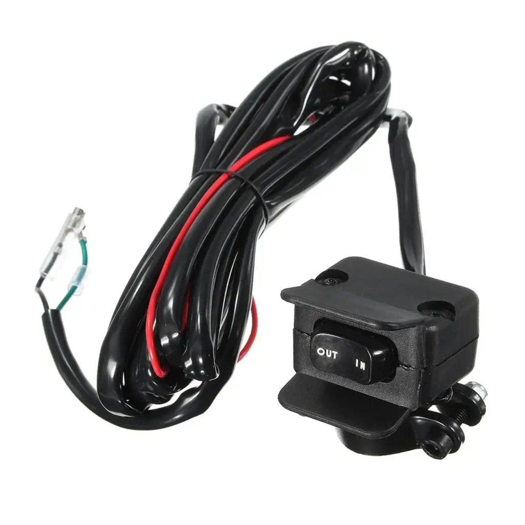 Nova linha de controle do interruptor rocker do guincho automático da motocicleta atv 12v para