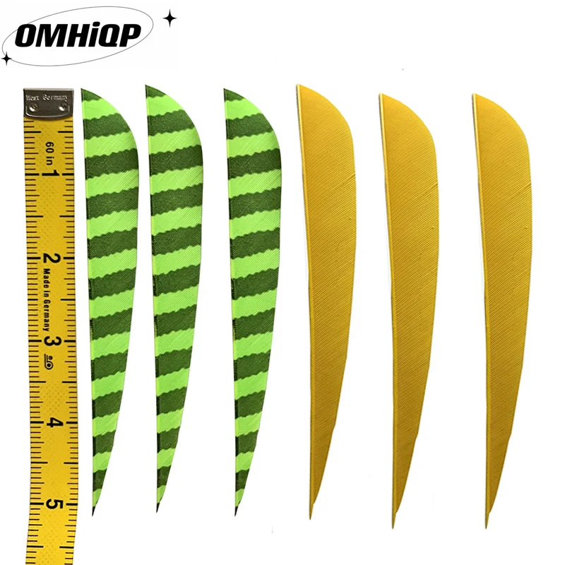

50Pcs 5Inch Arrow Feathers Natural Turkey Plumes 5‘’ Archery Fletches Striped Vanes For Bow Accessories