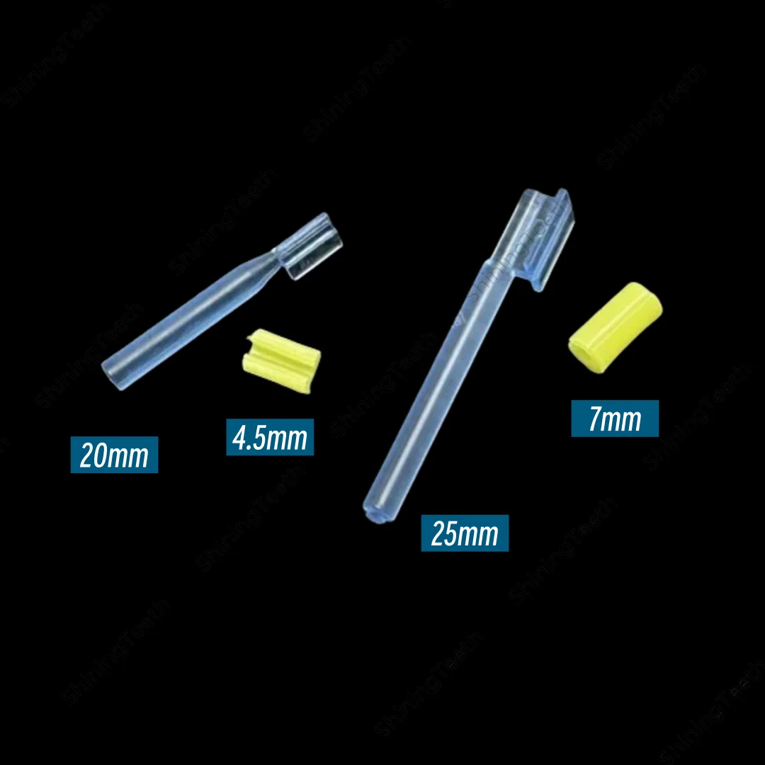 

Dental Overdenture Bar Attachment Kit Blue Bar Yellow Retention Clips Snap on Denture Repair Parts for Implant Dentures