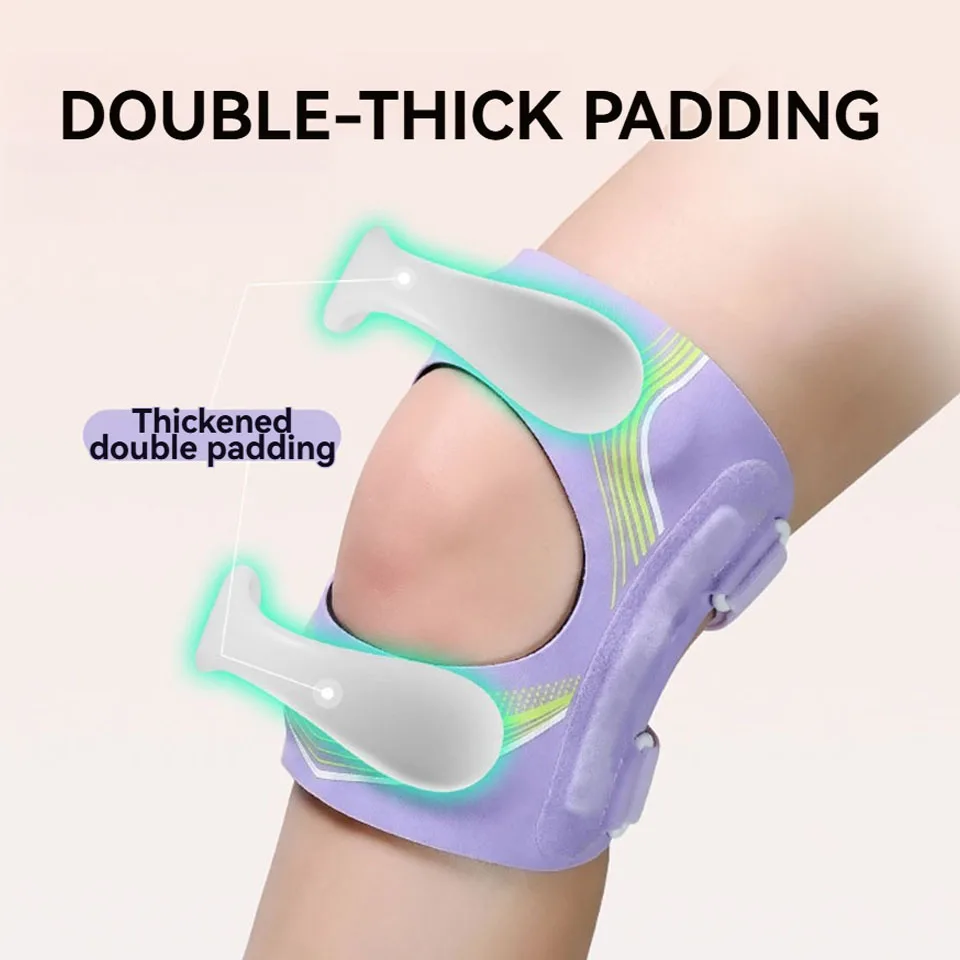 1Pcs Silicone Patella Knee Strap Basketball Knee Support Brace Hiking Knee Pad Meniscus Protection Shock Absorption Knee Sleeve