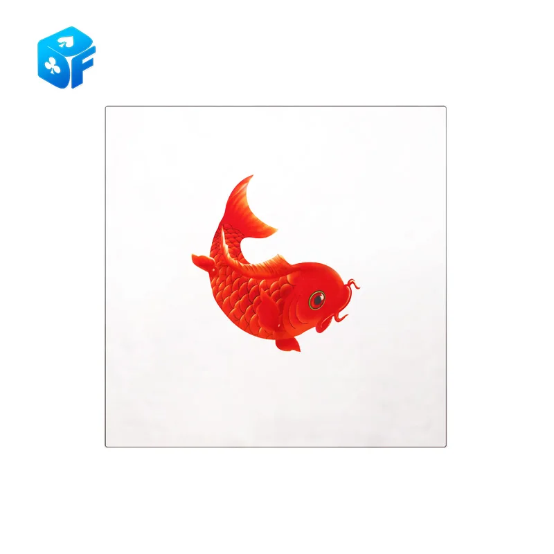 45*45cm silk scarf pattern goldfish mark question mark Magic Tricks Learning  education Magic silk for close up magic prop