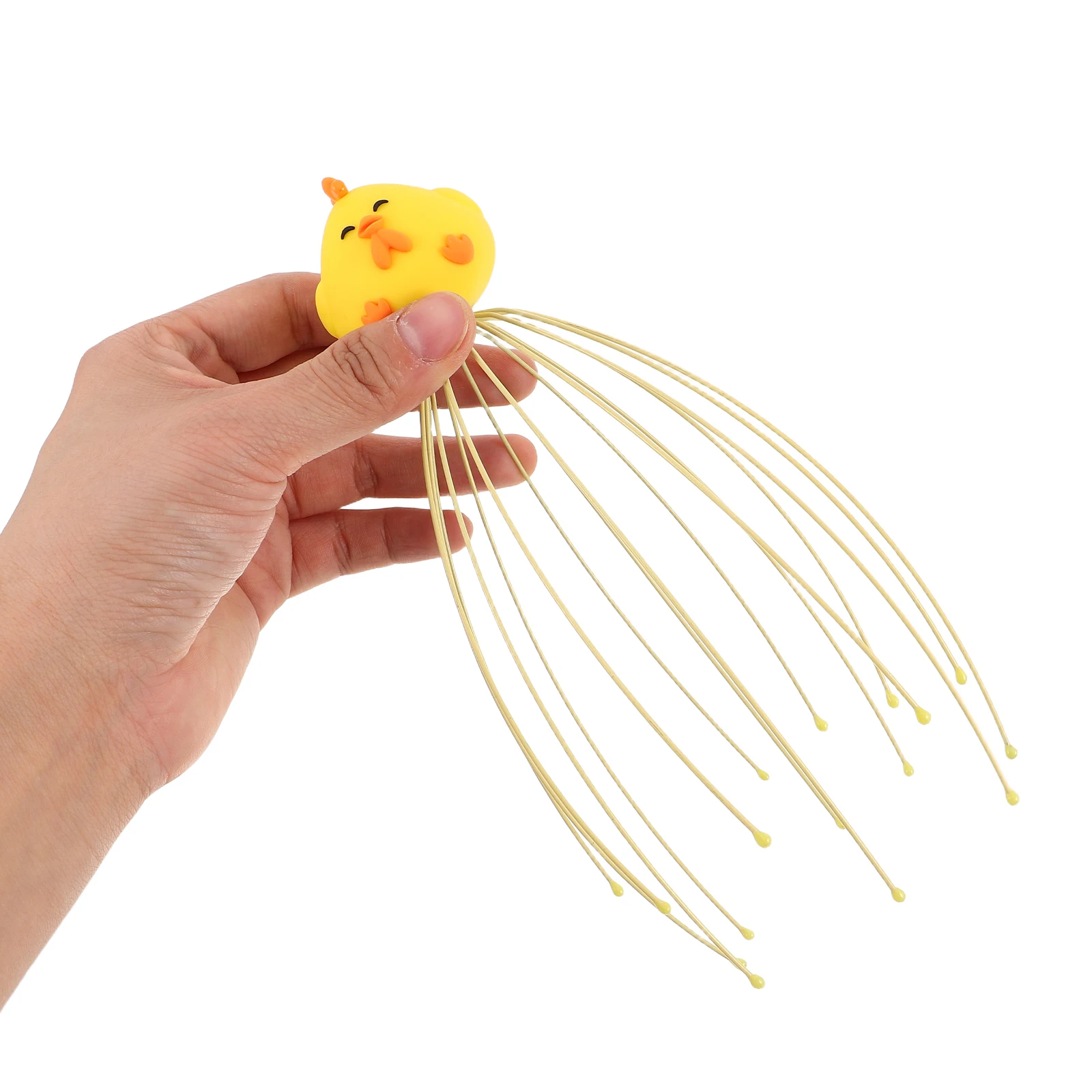 

Head Massager Claw Scalp Scratcher Steel Wire Tool for Relaxation Neck Shoulder Massage Cute Chicken Design Stress Relief