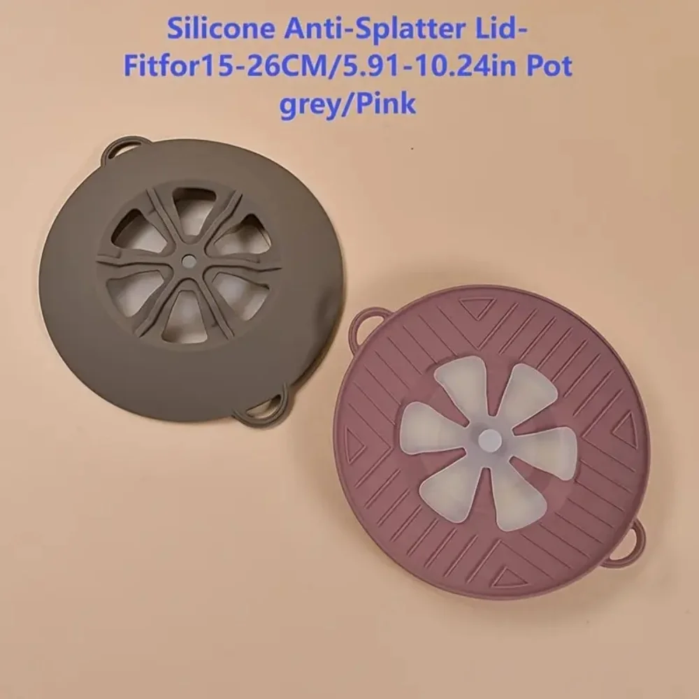 Boiling Protection Cover - High Temperature Resistant Silicone, Microwave Splash Cover, Vent Design, Detachable, Easy to Clean