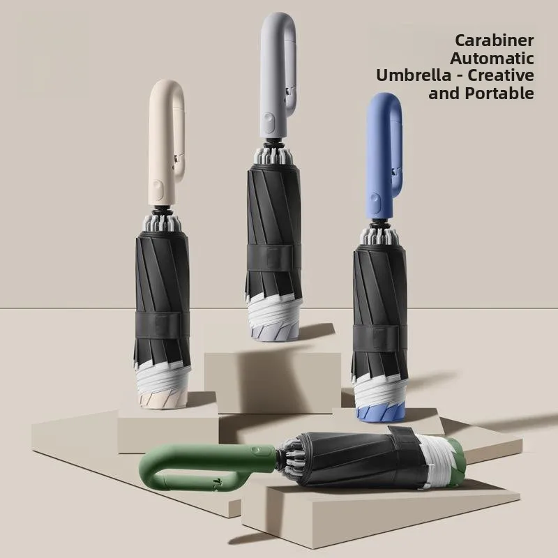 

Auatic Folding Umbrella Thiened Large Size Reinforced Men's High End Women's Sun Rain Dual Purpose Car Mounted Inverted