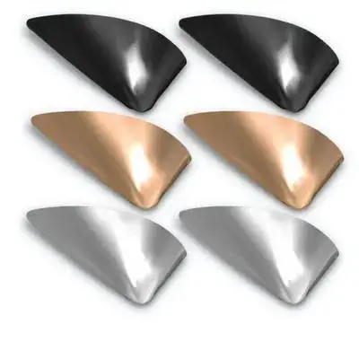 6Pcs Stylish Metal Pointed Shoe Protectors High Heel Toe Covers Strong Wear Resistant Decorative Caps for Shoe Tip Protection