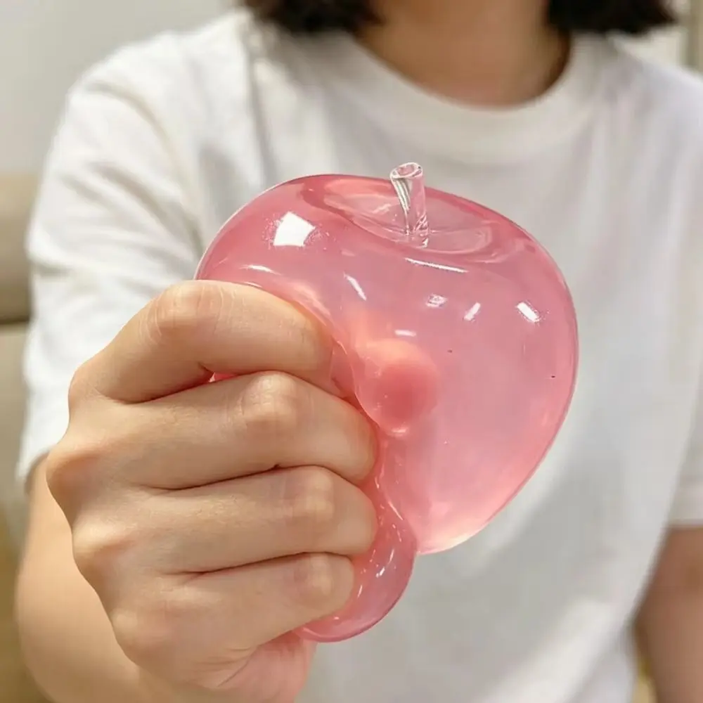 Blue Coconut Oil Squishy Ball Soft Transparent Ball Quick-rebound Squeeze Toy Quick-rebound Clear Jelly Maltose Squishy Toy