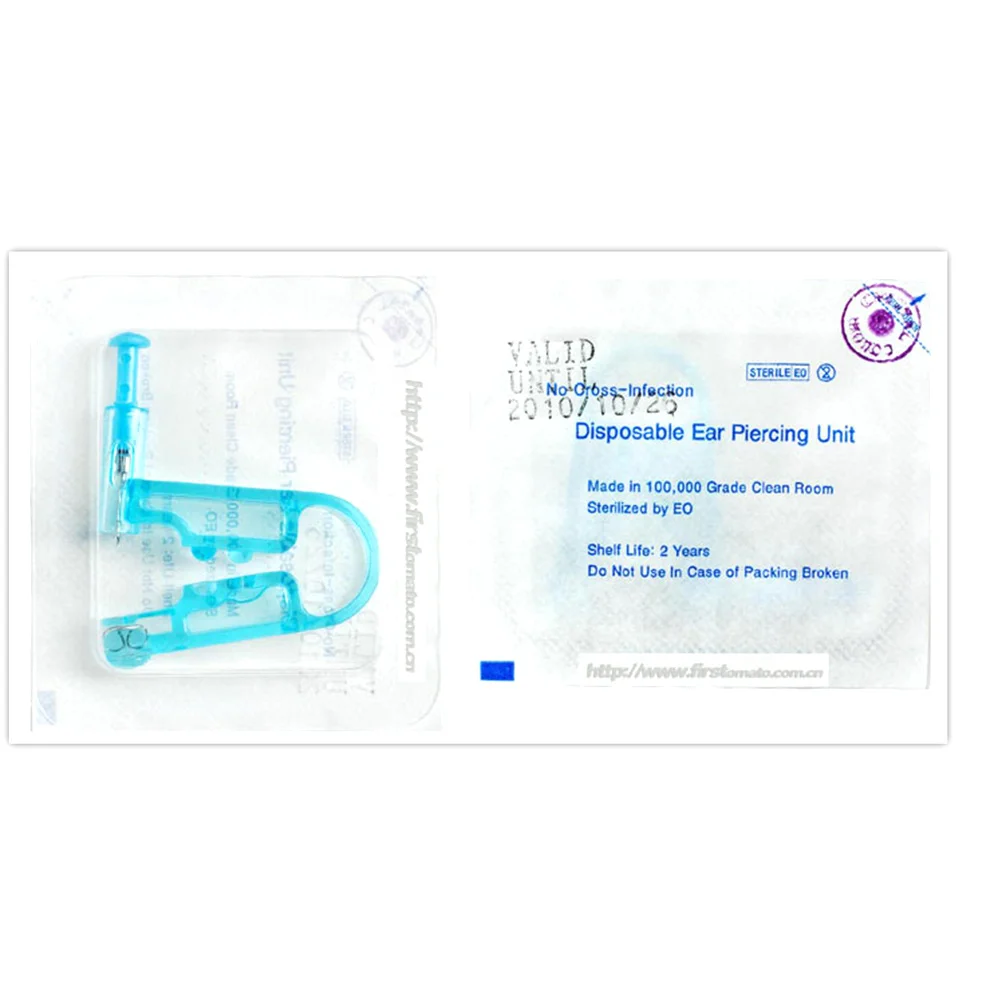 

5 шт. одноразовый стерилизованный инструмент для пирсинга ушей, безопасный пистолет, профессиональный легкий точный набор для пирсинга, одноразовый пирсинг ушей